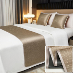 Puuvillane Voodijooks Sall Voodiotsa R&auml;tik Kodu Hotell Magamistuba Voodipesu Dekoor Voodipesu &Uuml;he Suurusega Queen King Voodikate R&auml;tik 180cmx50cm gray