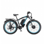 Keteles K800 2000W Elektrijalgratas 1000W*2 Kahemootoriline 48V 23Ah 26*4.0 Paksud Rehvid K&otilde;rge Raamiga E-bike H&uuml;draulilised Pidurikettad 50km/h Sinine Blue