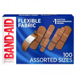 Band-aid Flex kangast plaastrid, erinevad, 100 tk