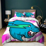 Mr Beast 3-osaline tekikate komplekt lukuga Voodipesu komplekt V&auml;lgu tekkikate Kass Pehme Kerge 200x220cm