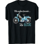 Vintage Motobecane Av3 Mobylette T-s&auml;rk meestele, naljakas kingiidee poiss-s&otilde;pradele, l&uuml;hikeste varrukate ja l&otilde;busa disainiga. Uued tooted pluuside kategoorias 5XL must
