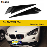 Klaaskiud Auto Esitulede Kulmukarva Kate Sisekujundus Kleebis Esitulede Silmalaug BMW X1 28i 35i xDrive 2008-2012 E84 jaoks FRP mattmust