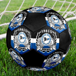 DSC Arminia Bielefeld suurus 5 jalgpall, v&auml;rviline, sobib igas vanuses, masin&otilde;mmeldud, PVC-materjal, v&otilde;istlustase, vastupidav ja k&otilde;rge p&otilde;rkega
