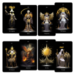 CRAFTERIAN Lost Soul Tarot 78-kaardiline pakk 400GSM fooliumservaga koos juhendiga white
