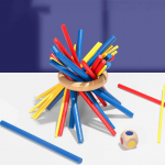 Laste puupulgad Stabiilne virnastamism&auml;nguasjad Montessori V&auml;rvilised ehitusklotsid Tasakaalim&auml;ngud Hariduslikud m&auml;nguasjad Kannatlikkuse treening
