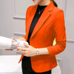 Kvaliteetne naiste vabaaja moekas Slim Fit Business Basic jope Naiste bleiserid t&ouml;&ouml;riided S veini
