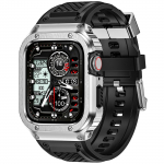 Roostevabast terasest korpuse kate Apple Watch 38/40/41 42/44 45 46 49mm Iwatch 6/7/8/10 jaoks Rihm Spordirihm Silikoonist Muutmiskomplekt 38/40/41MM h&otilde;be