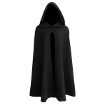 Kapiga r&uuml;&uuml; keskaegne renessansskeep meestele ja naistele Halloweeni cosplay kost&uuml;&uuml;m XXL must