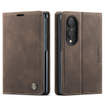 CaseMe-013 Retro Premium PU Nahast Kaanest Stand Samsung Galaxy Z Fold8 Wide / Z Fold8 Ultra Rahakott Kaardihoidja Telefonikaitse Tagakate Kestad For Samsung Z Fold8 Ultra