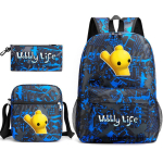 K&otilde;iguv Elu/Kiikuv Elu Seljakott Pinalikott &Otilde;lakott Koolikott Kolmeosaline Komplekt 8 shoulder bag+pencil case