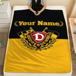 1 tk Kohandatud Nimega SG Dynamo Dresdeni Mustriga Flanellitekk Sobib K&otilde;igiks Hooaegadeks Kodu Dekooriks Soojus ja Mugavus Kingitused P&uuml;hade Kingitus -HE197 80cm x 120cm yellow
