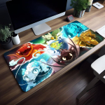 Hiirematt Hiirematt D-Dofus Libisemiskindel Lukustatud servaga Kontor &Uuml;li&otilde;pilane M&auml;ngimine Paksustatud Suur Kirjutusmatt M&auml;ngupadi 40cmx90cm(15.7x35.4inch) blue