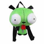 14 tolli uus Alien Invader Zim 3D Eyes Robot Gir armas t&auml;idisega pl&uuml;&uuml;sist seljakott Roheline kott Xmas Gift t&uuml;drukule pl&uuml;&uuml;sist m&auml;nguasi 35CM green