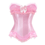 Pits&auml;&auml;rse S&otilde;lmega Luudega Paleestiilne Korsett Kehakujundav Top 5XL roosa