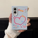 Korea Armas Armastuse S&uuml;dame T&auml;hega Magnetiline Telefoni&uuml;mbris Samsung Galaxy Z Fold 8 ZFold8 Fold8 Katte jaoks koos Magsafe Hoidjaga Galaxy Z Fold 8