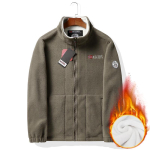 Norra-valmis: Soe fliisjakk - Suurused ja trendikas k&uuml;lma ilma kaitse s&uuml;giseks/talveks 2XL khaki