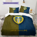 Leeds Unitedi mustriga voodipesu, Tekikomplekt Tekikate Padjap&uuml;&uuml;r Kodu S&uuml;nnip&auml;evakingitus(1 * tekikott + 2 * padjap&uuml;&uuml;ri, ilma s&uuml;damikuta) 135x200cm white