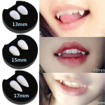 2 TK Halloweeni Cosplay vampiiri kihvad Libahundi hambad uhke kleidi kost&uuml;&uuml;mi aksessuaari hammas 17 mm