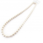 Les Tr&eacute;sors De Lily [J8462] &ndash; Elevandiluust Perla kaelakee &ndash; 53 cm 10 mm beež