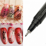 1 tk Nail Art Graffiti Pen veekindel maali joonistuslainer Pintsel Manik&uuml;&uuml;ri t&ouml;&ouml;riistad