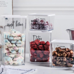 Nordic Snack Nut kaanega hoiukarp k&uuml;lmkapp plastikust v&auml;rskuskinnitusega kast pikk l&uuml;hike Ps kosmeetika hoiupaak A