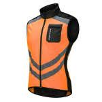 Meeste rattavest Hi Viz Gilet suvine varrukateta helkurrattaspordir&otilde;ivad, vest, hea n&auml;htavus L oranž