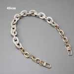 Uus mood naiste k&auml;ekoti aksessuaaride kett Roheline pruun beež akr&uuml;&uuml;list metallist kett Luksuslik rihm Naiste &otilde;lgsiduri k&auml;epideme kett 45CM beež