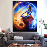 5D DIY teemantmaal Religioosne Buddha portree t&auml;ispuurmosaiik ristpistes teemanttikandid 20X30CM