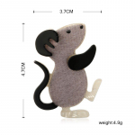 H&auml;mmastav hind mitmekihiline akr&uuml;&uuml;lhiire seeria prossid Ikoon flanell Multifilm Must Loom Pross M&auml;rg Hijab Pin Uusaasta kingitus hall v&auml;rv