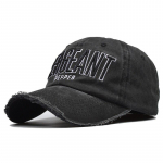 [NORTHWOOD]Pestud Letter SERGEANT pesapallim&uuml;ts meestele Bone Gorras Hip Hop Dad Hat Trucker Cap Casquette Homme puuvillane m&uuml;ts 55-60 cm must