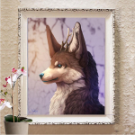 T&auml;isruudukujuline teemantmaal Ristpistes tikandid Maastikumosaiik K&auml;sitsi valmistatud kodukaunistus Full Round 20X30CM