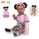 KEIUMI 23-tolline t&auml;issilikoonist Reborn Baby Girl Nukud Vasts&uuml;ndinud v&auml;ikelapsele Boneca Vannim&auml;nguasjad Nukk Lastele S&uuml;nnip&auml;evakingitus 57CM
