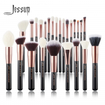Jessup professionaalne meigipintslite komplekt 25 tk Make up Brush Tools jumestuspuuder p&otilde;sepuna Rose Gold /must naturaalne s&uuml;nteetiline juustele 25CM*15CM*5CM must/roosa kuldne v&auml;rv