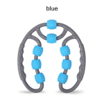 U-kujuline k&auml;ivituspunktiga massaažirull k&auml;te ja jalgade kaela lihaskoe jaoks j&otilde;usaali jooga jaoks Pilates Sport 8 rattaga sinine