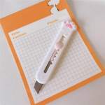 1 tk armas Kawaii mini taskukassik&auml;pp Art Utility nuga Express kasti nuga paberil&otilde;ikur k&auml;sit&ouml;&ouml; pakkimine korduvt&auml;idetav tera kirjatarbed valge