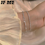 IF ME 2tk/komplekt Mood topelt h&otilde;bedane s&auml;delev k&auml;ev&otilde;ru S&uuml;damekujuline ripats k&auml;ev&otilde;rud Aksessuaarid naistele