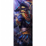 5D DIY teemantmaal, mille on valmistanud teemant Egiptuse jumal Anubis Mosaiiktikandid t&auml;isringi puurkaunistus Full Round 20x50CM