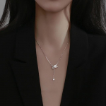 ANENJERY Wings T&uuml;drukute Kaelakee Naistele Pikk tups Star Clavicle Chain Kaelakeed Peoehted