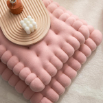 Plush Creative Grey Biskviit kujuga padi k&uuml;psis Tatami padi diivan Kontoritool Paks puuvillane dekoratiivpadjad elutuppa 40*45*3cm roosa