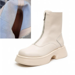 Naiste Chelsea saapad ehtsast nahast moodne karusnahk sobib kevadeks, s&uuml;giseks ja talveks saapad Naiste esit&otilde;mblukk Briti stiilis naiste l&uuml;hikesed saapad 35