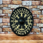 Autentne Battleworn Viking Shield The Last Kingdom Cosplay Battle Ready Shield T&auml;ielikult funktsionaalne kaitsekilp lahinguks &ndash; parim kingituseks