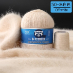 50+20g/komplekt Long Plush Mink Ka&scaron;miirl&otilde;ng Peen kvaliteetne k&auml;sitsi kuduv l&otilde;ng naistele kardigan sall sobib