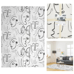 Les Tr&eacute;sors De Lily [A2286] - puuvillane vaip  Arty  must valge - 170x120 cm mitmev&auml;rviline