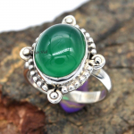 Roheline On&uuml;ks V&auml;&auml;riskivi Suur S&otilde;rmus 925 Sterlingh&otilde;be Ehted J&otilde;ulukingiks 9.5 h&otilde;be