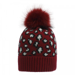 Naiste s&uuml;gistalvise leopardiga kootud soe suur villane palliga kampsun &scaron;ikk m&uuml;ts OneSize kollane