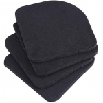 Vibratsioonivastased padjad Universaalsed kummist vaiksed jalapadjad pesumasina k&uuml;lmiku kodumasinale must
