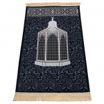 Kristall-sametist moslemi palvematt prindib Ramadani jumalateenistuse tekk, paks pehme p&otilde;lvede reljeefpadi Tutid Kaasaskantavad reisivaibad 70x110cm M