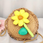 Yogodlns naiste suvek&uuml;bara disainiga &otilde;lg&otilde;lekott kootud lillekujundusega v&auml;ike Crossbody kott 16.5x5x16.5cm khaki