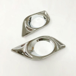 For Nissan Sunny Versa Sedan accessories 2012 2013 ABS Chrome Car front fog lamp foglight frame panel Cover Trim car gray