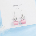 Solid S925 Sterling h&otilde;bedane roosa kvartsk&otilde;rvar&otilde;ngas naistele Aros Mujer Oreja roosa kvarts Orecchini kalliskivist tilkk&otilde;rvar&otilde;ngas naistele roosa